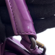 Load image into Gallery viewer, Bottega Veneta INTRECCIATO Roma Handbag Purple489509 INTRECCIATOLeather Size Small
