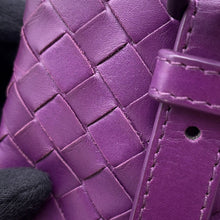 Load image into Gallery viewer, Bottega Veneta INTRECCIATO Roma Handbag Purple489509 INTRECCIATOLeather Size Small
