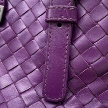 Load image into Gallery viewer, Bottega Veneta INTRECCIATO Roma Handbag Purple489509 INTRECCIATOLeather Size Small
