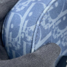 将图像加载到图库查看器中，Dior Oblique Dior Tears Saddle Messenger Bag Blue/Navy2ADCA435DDO Canvas Leather Size Mini

