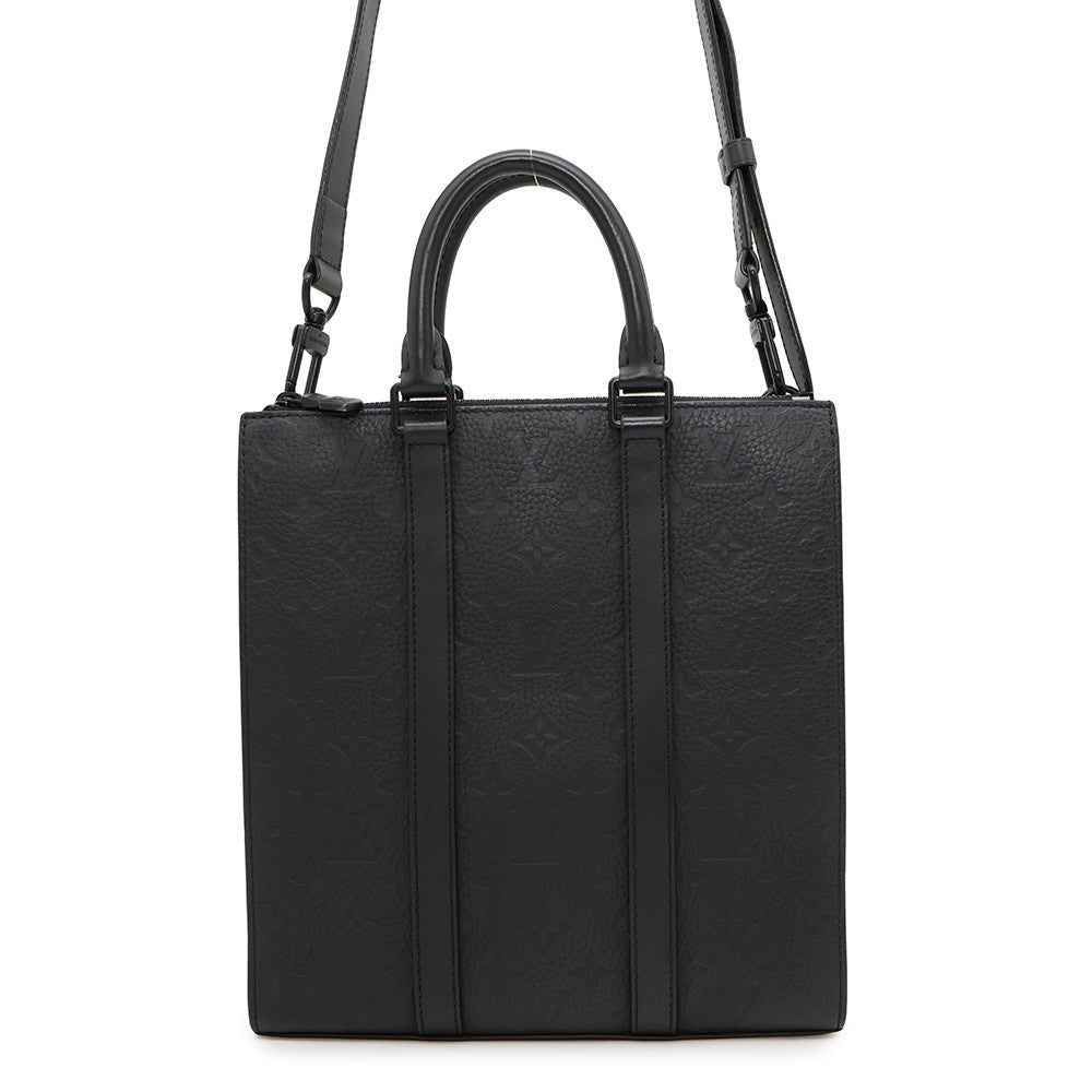 LOUIS VUITTON Sac Plat BlackM59960 Monogram・Taurillon