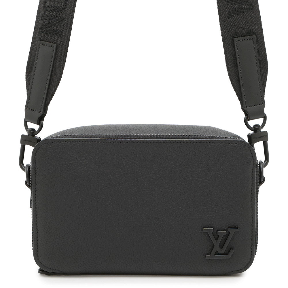 LOUIS VUITTON Alpha Wearable Wallet NoirM59161 Grained Calf Leather LV Aerogram
