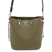 Load image into Gallery viewer, LOUIS VUITTON Lockme Bucket KhakiM55439 Grained Calf Leather
