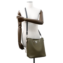 Load image into Gallery viewer, LOUIS VUITTON Lockme Bucket KhakiM55439 Grained Calf Leather
