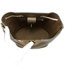 Load image into Gallery viewer, LOUIS VUITTON Lockme Bucket KhakiM55439 Grained Calf Leather
