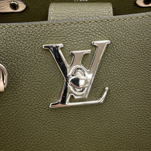 Load image into Gallery viewer, LOUIS VUITTON Lockme Bucket KhakiM55439 Grained Calf Leather
