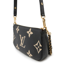 将图像加载到图库查看器中，LOUIS VUITTON Multi Pochette Accessoires Noir/BeigeM45777 Bicolor Monogram Empreinte Leather
