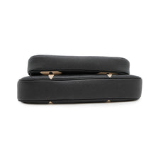 将图像加载到图库查看器中，LOUIS VUITTON Multi Pochette Accessoires Noir/BeigeM45777 Bicolor Monogram Empreinte Leather
