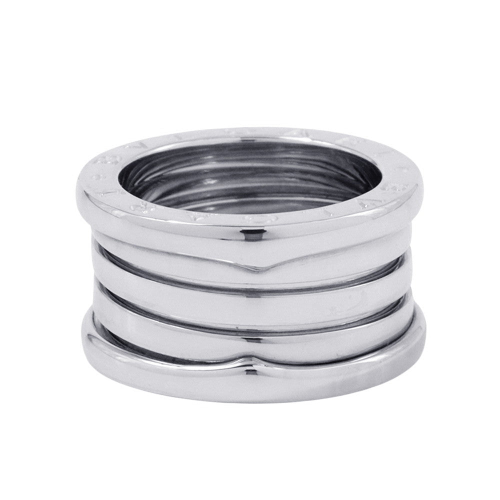 BVLGARI B-zero1 Ring 4 bands Size 52/#12 18K White Gold