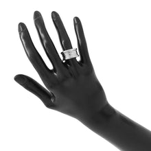将图像加载到图库查看器中，BVLGARI B-zero1 Ring 4 bands Size 52/#12 18K White Gold
