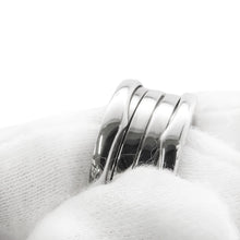 将图像加载到图库查看器中，BVLGARI B-zero1 Ring 4 bands Size 52/#12 18K White Gold
