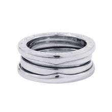 Load image into Gallery viewer, BVLGARI B-zero1Ring 2 bands Size 49/#9 18K White Gold
