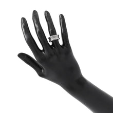 将图像加载到图库查看器中，BVLGARI B-zero1Ring 2 bands Size 49/#9 18K White Gold
