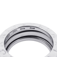 将图像加载到图库查看器中，BVLGARI B-zero1Ring 2 bands Size 49/#9 18K White Gold
