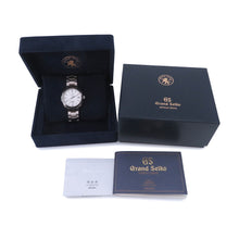 将图像加载到图库查看器中，SEIKO Grand SEIKO Spring Drive W41mm TI Snow white DialSBGA011
