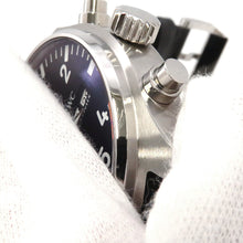 Load image into Gallery viewer, IWC Pilot watch W43mm Stainless Steel Leather Black DialIW378001
