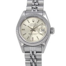 将图像加载到图库查看器中，ROLEX Datejust W26mm Stainless Steel K18WG Silver Dial69174
