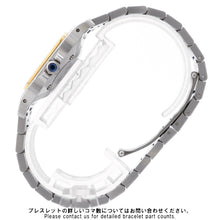 将图像加载到图库查看器中，CARTIER Santos Garbe LM W29.5mm Stainless Steel K18YG Ivory DialW20011C4

