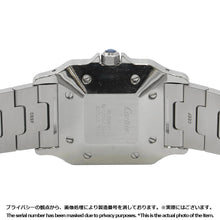 将图像加载到图库查看器中，CARTIER Santos Garbe LM W29.5mm Stainless Steel K18YG Ivory DialW20011C4
