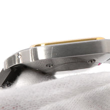 将图像加载到图库查看器中，CARTIER Santos Garbe LM W29.5mm Stainless Steel K18YG Ivory DialW20011C4
