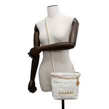 Load image into Gallery viewer, CHANEL CHANEL22 ChainShoulder Bag WhiteAS3980 Shiny Calf Leather Size Mini
