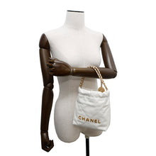 Load image into Gallery viewer, CHANEL CHANEL22 ChainShoulder Bag WhiteAS3980 Shiny Calf Leather Size Mini
