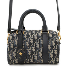 将图像加载到图库查看器中，Dior Oblique Groove 20 NavyM1364UTZQ Jacquard Calf Leather Size Small/20
