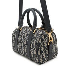 将图像加载到图库查看器中，Dior Oblique Groove 20 NavyM1364UTZQ Jacquard Calf Leather Size Small/20

