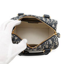 将图像加载到图库查看器中，Dior Oblique Groove 20 NavyM1364UTZQ Jacquard Calf Leather Size Small/20
