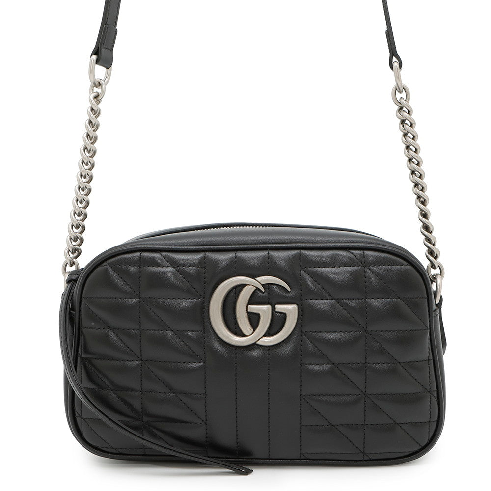GUCCI GG Marmont Shoulder Bag Black447632 Leather