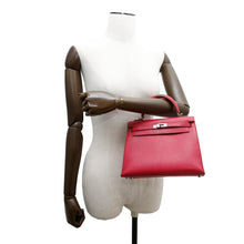 将图像加载到图库查看器中，HERMES Kelly Sellier Framboise Chevre Myzore Goatskin Size 25
