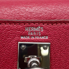 将图像加载到图库查看器中，HERMES Kelly Sellier Framboise Chevre Myzore Goatskin Size 25
