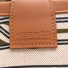 Load image into Gallery viewer, HERMES Steeple Gris/Ecru Toile H Swift Leather Size 25
