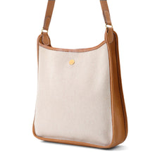 将图像加载到图库查看器中，HERMES ★Vespa Gold Toile H Leather
