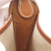 将图像加载到图库查看器中，HERMES Vespa Gold Toile H Leather
