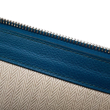 Load image into Gallery viewer, HERMES Zipcon Pewter Blue de Galice Evercolor
