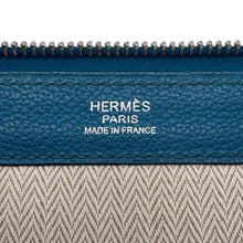 Load image into Gallery viewer, HERMES Zipcon Pewter Blue de Galice Evercolor
