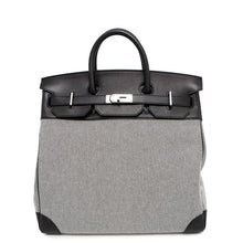 将图像加载到图库查看器中，HERMES HAUT A COURROIES Black/Ecru Toile GM Evercolor Size 40
