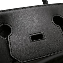 将图像加载到图库查看器中，HERMES HAUT A COURROIES Black/Ecru Toile GM Evercolor Size 40

