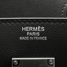 将图像加载到图库查看器中，HERMES HAUT A COURROIES Black/Ecru Toile GM Evercolor Size 40
