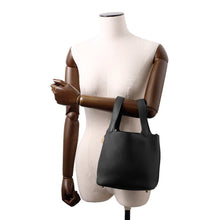将图像加载到图库查看器中，HERMES Picotin Lock Black Taurillon Clemence Size PM
