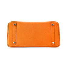 将图像加载到图库查看器中，HERMES Birkin Orange Chevre Myzore Goatskin Size 30
