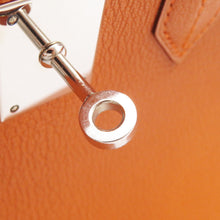 将图像加载到图库查看器中，HERMES Birkin Orange Chevre Myzore Goatskin Size 30
