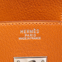将图像加载到图库查看器中，HERMES Birkin Orange Chevre Myzore Goatskin Size 30
