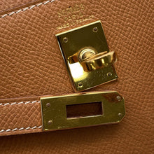 将图像加载到图库查看器中，HERMES Mini Kelly Natural Courchevel
