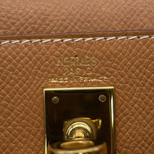 将图像加载到图库查看器中，HERMES Mini Kelly Natural Courchevel

