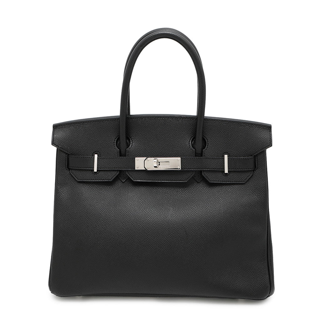 HERMES Birkin Black Epsom Size 30