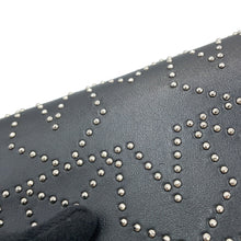 将图像加载到图库查看器中，JIMMY CHOO Chain wallet Black Leather
