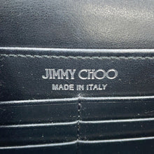 将图像加载到图库查看器中，JIMMY CHOO Chain wallet Black Leather
