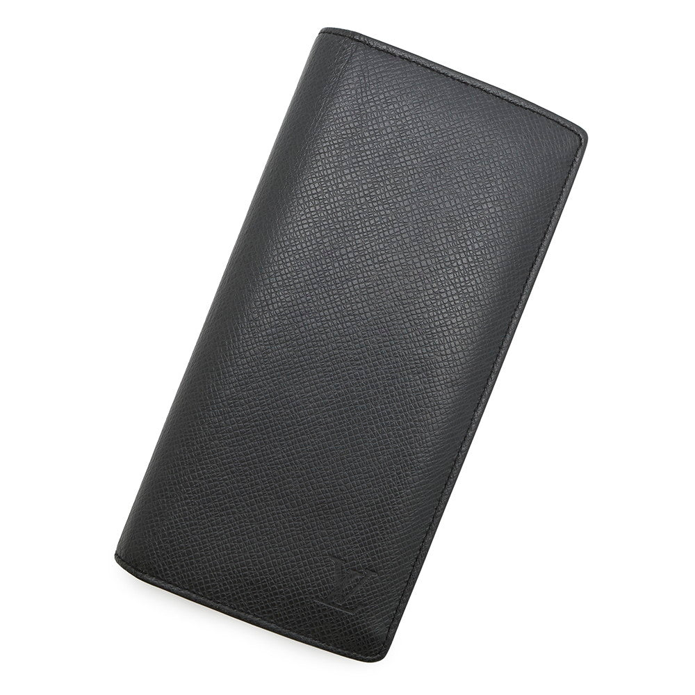 LOUIS VUITTON Portefeuille Brazza NoirM30501 Taiga Leather